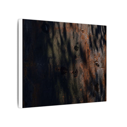Rust Patina Shadow Zen Canvas Art | Luxurious Dark Japandi Art