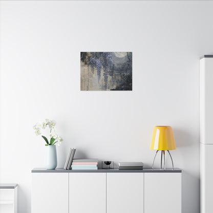 Winter Wisteria Texture Canvas Art | Elegant Decor