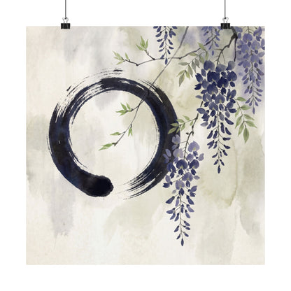 Overcast Wisteria Wall Art Print - Zen Shibui