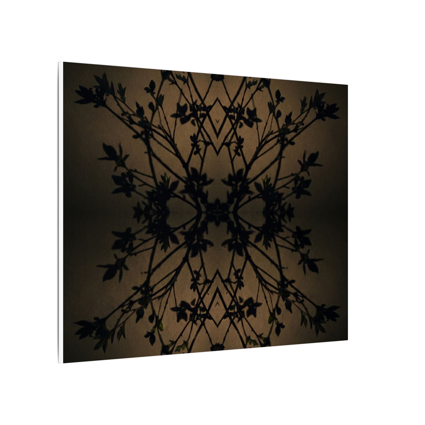 Golden Hour Shadow Play Canvas Art - Dark Japandi Seijaku