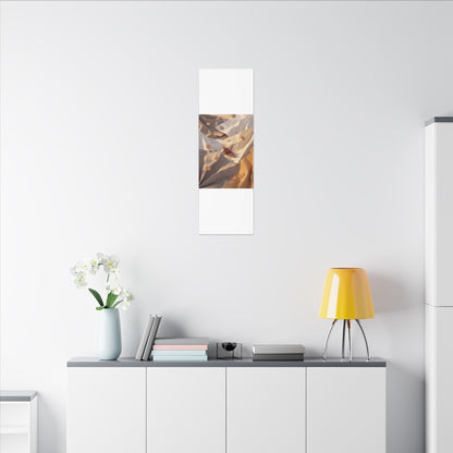 Autumn Paper Fold Minimal Line Canvas Art | Cozy Decor
