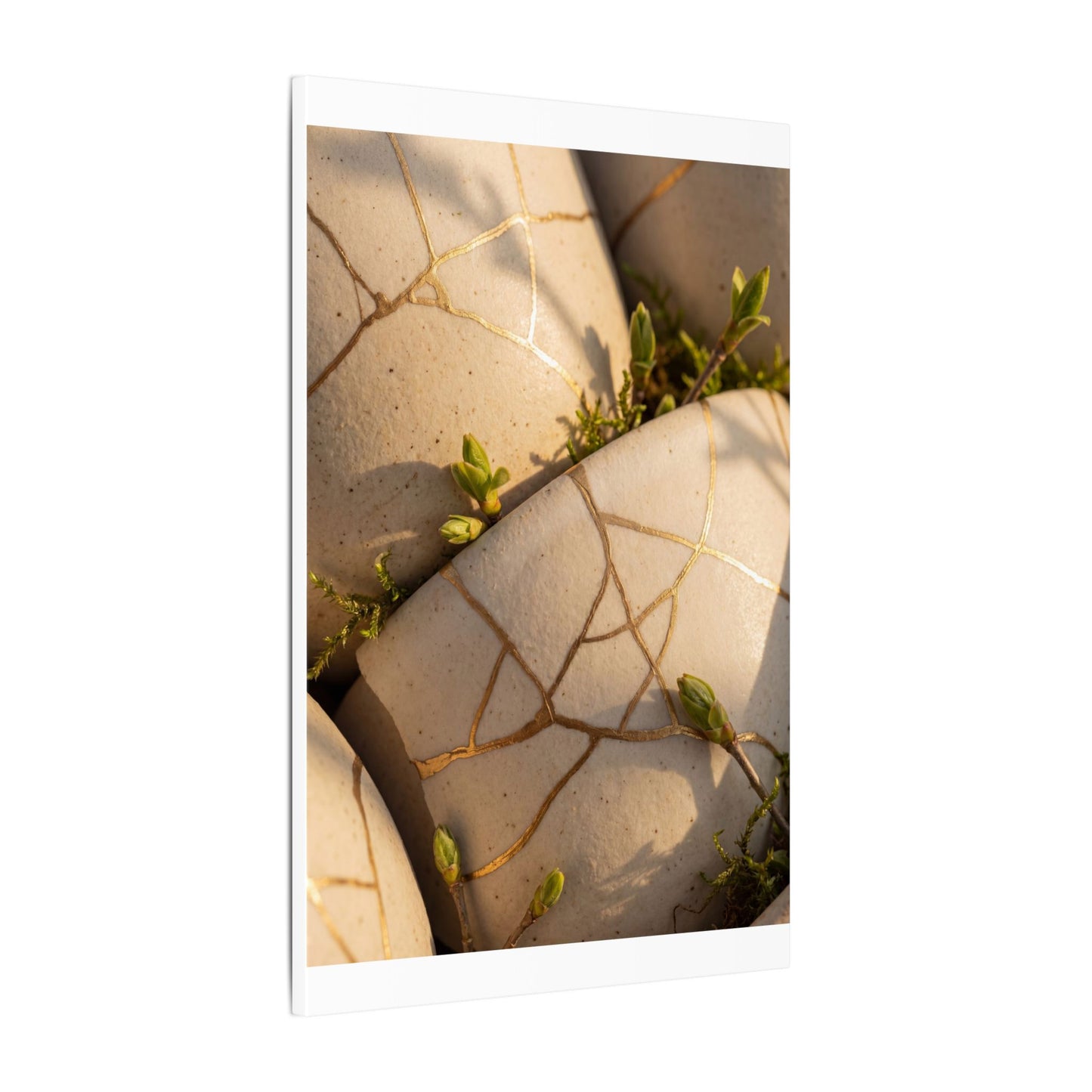 Spring Broken Pottery Gold Vein Canvas Art | Beautiful Decor
