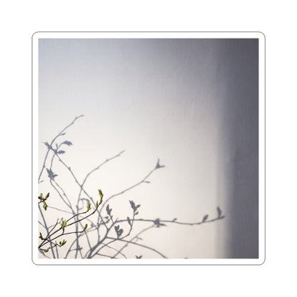 Earthy Shadow Play Sticker - Japanese Pattern Japandi