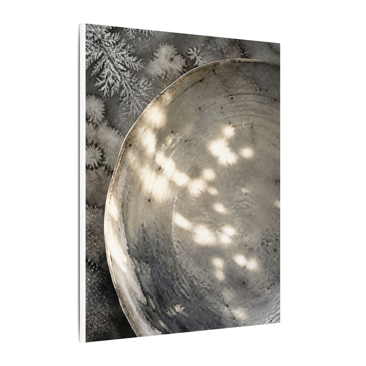 Ceramic Bowl Watercolor Canvas Art | Warm Japandi Art