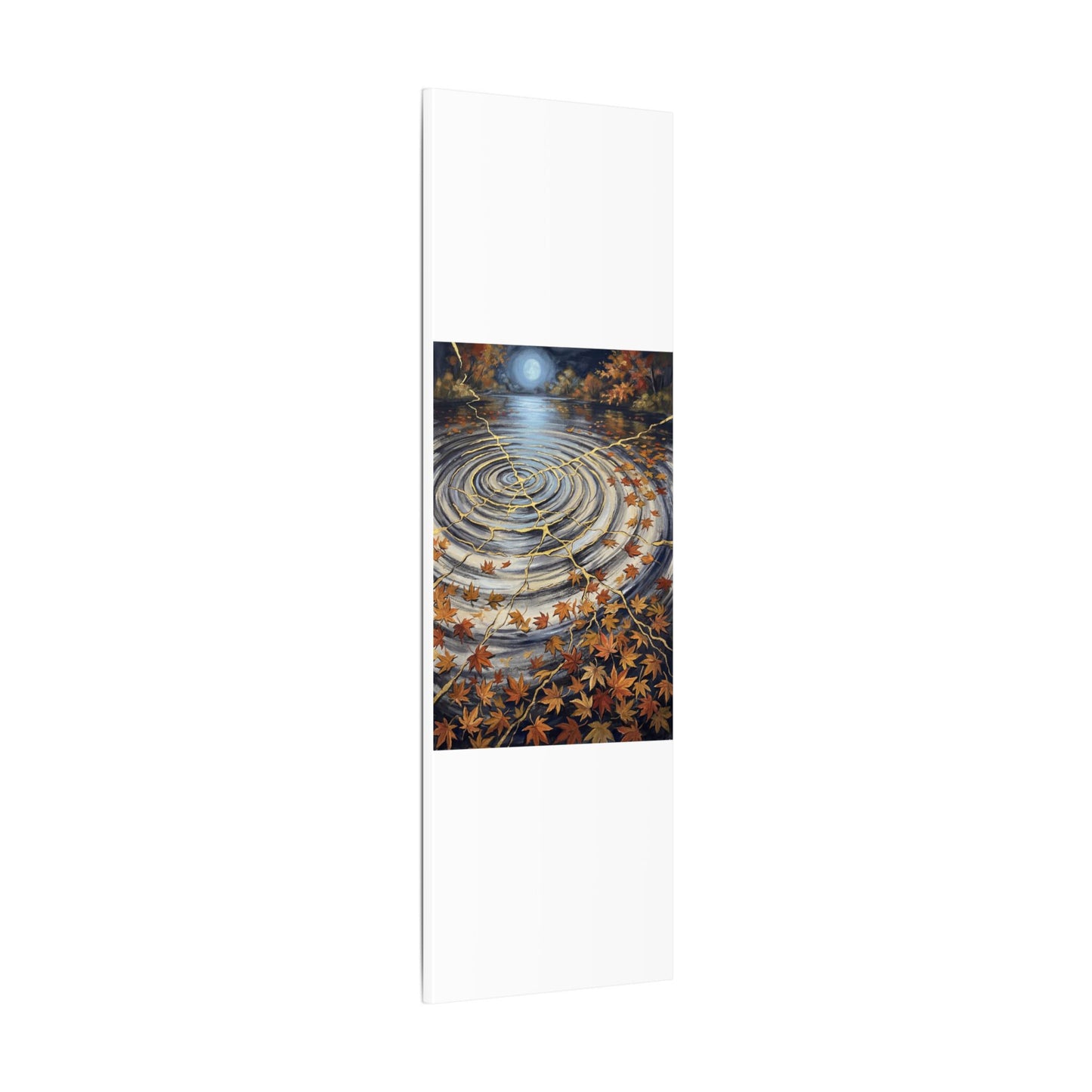 Moonlight Water Ripple Canvas Art - Kintsugi Fukinsei