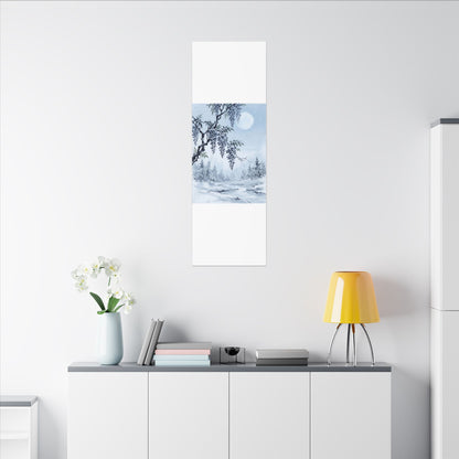 Seijaku Wisteria Canvas Art - Zen Sumi E