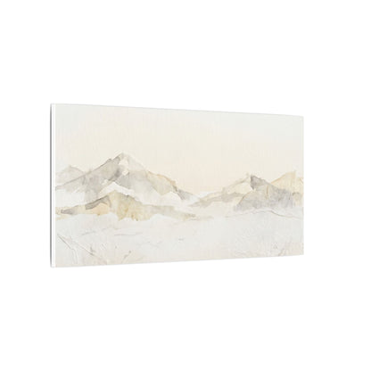 Mountain Mist Winter Canvas Art | Japandi Warm Design