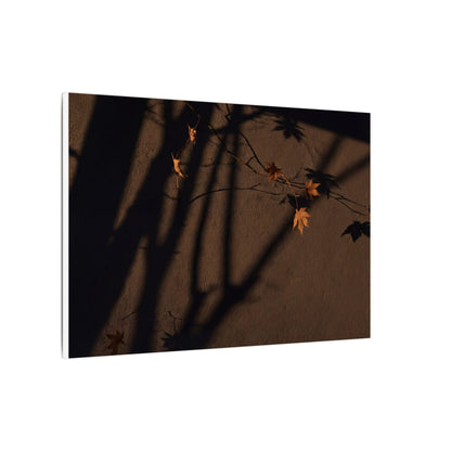Shadow Play Autumn Canvas Art | Dark Japandi Luxurious Design