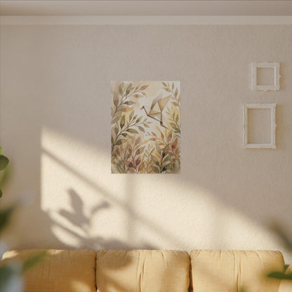 Fukinsei Paper Fold Canvas Art - Japandi Watercolor