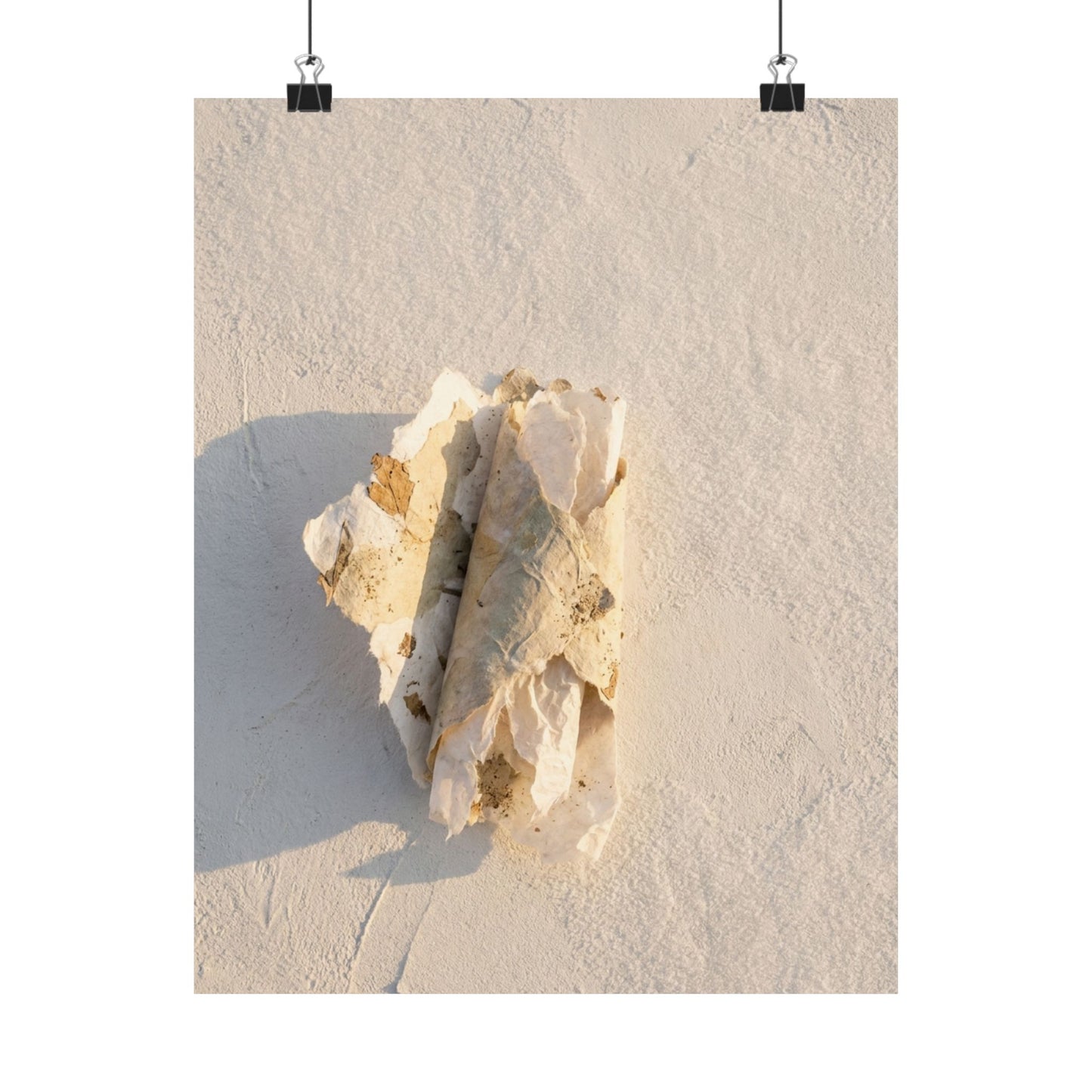Paper Fold Texture Wall Art Print | Cozy Japandi Art