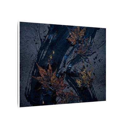 Sophisticated Ink Brushstroke Canvas Art - Dark Texture Dark Japandi