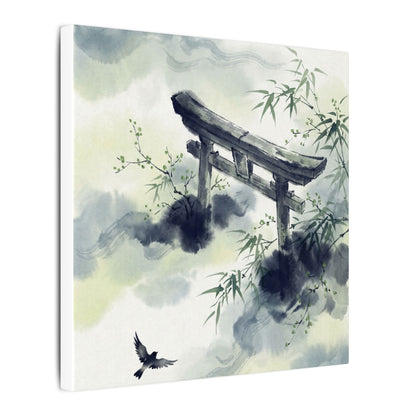 Torii Gate Sumi E Canvas Art | Serene Zen Art