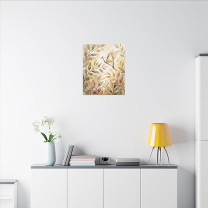 Fukinsei Paper Fold Canvas Art - Japandi Watercolor