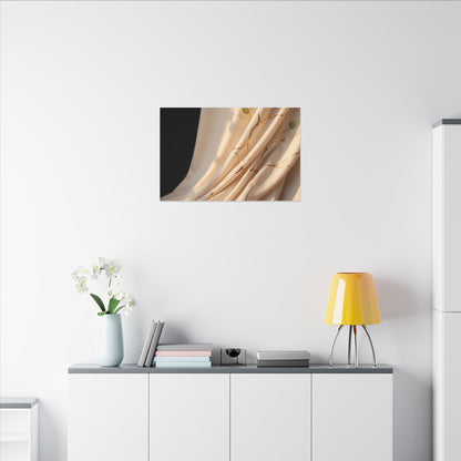 Golden Hour Silk Drape Canvas Art - Kintsugi Fukinsei