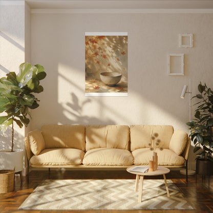 Japandi Ceramic Bowl in Dappled | Watercolor Canvas Art