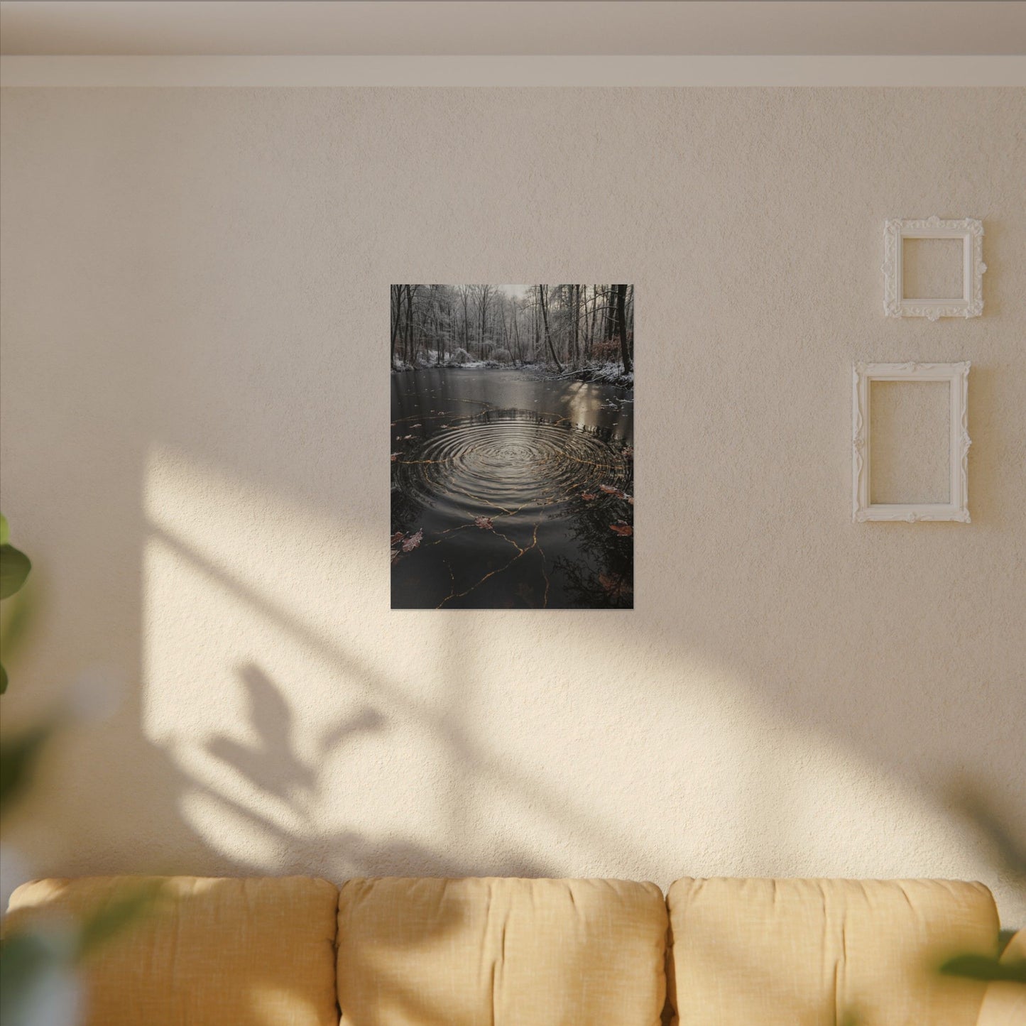 Water Ripple Broken Beauty Canvas Art | Artful Kintsugi Art