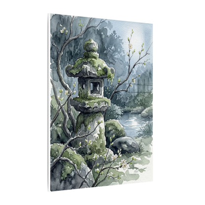 Moonlight Stone Lantern Canvas Art - Japandi Seijaku