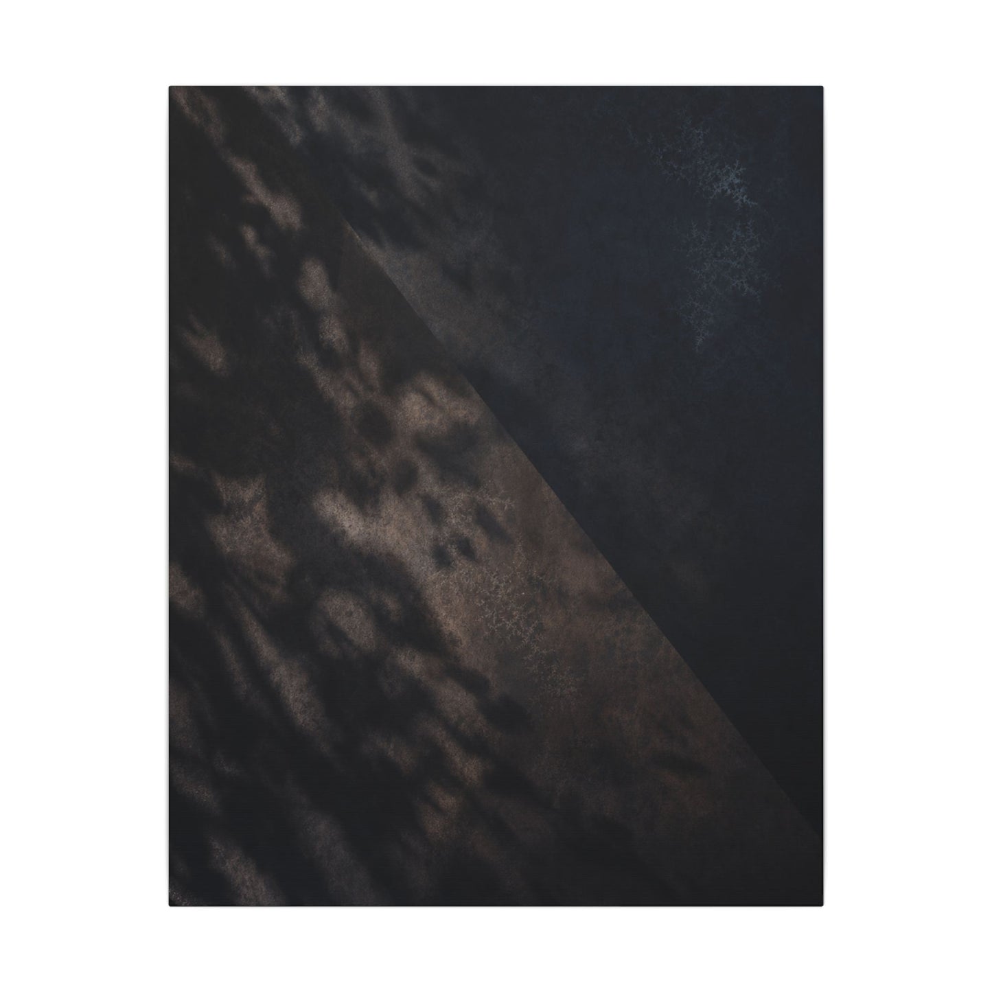 Shadow Play Winter Canvas Art | Dark Japandi Moody Design