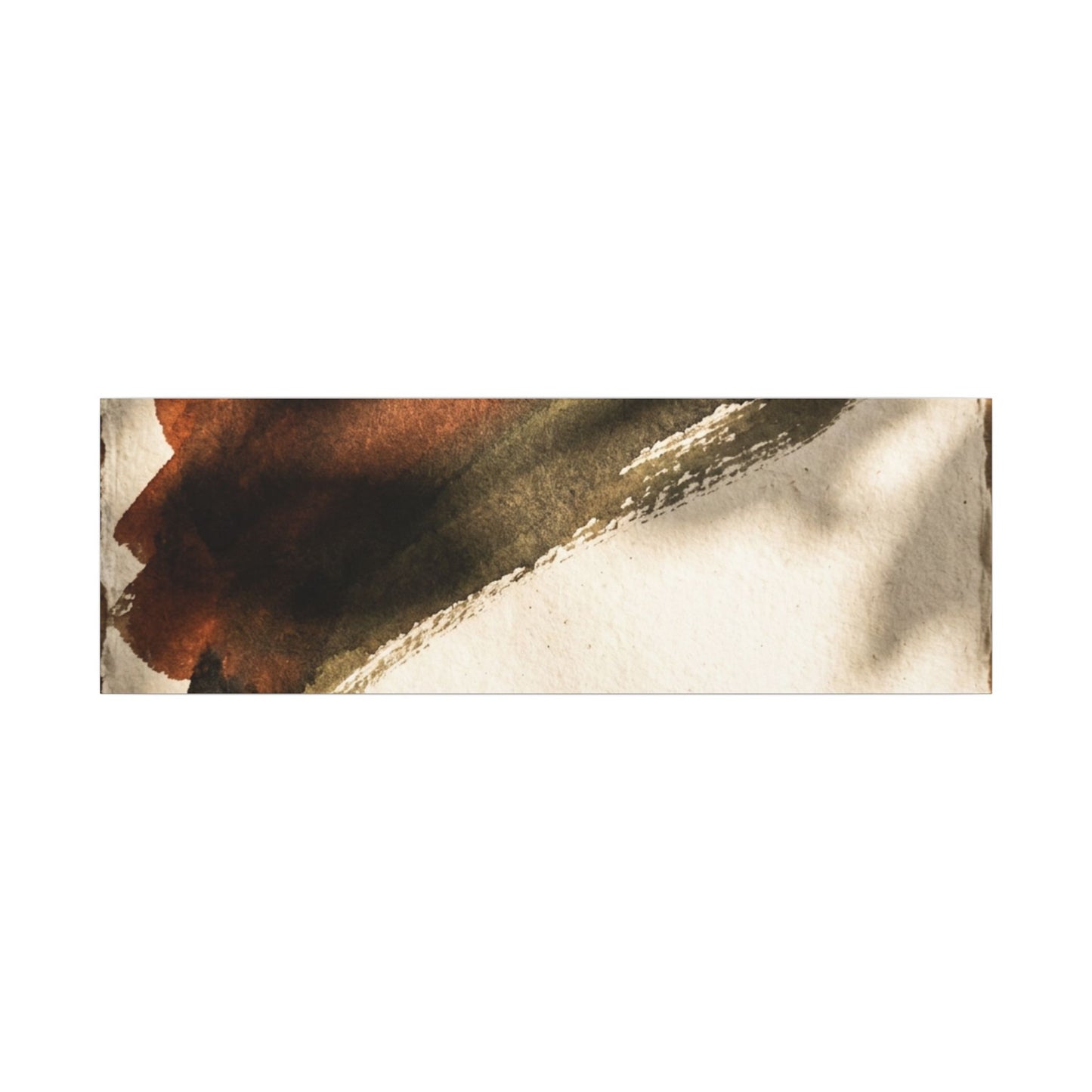 Ink Brushstroke Canvas Art | Summer Dark Japandi Moody Minimal Art