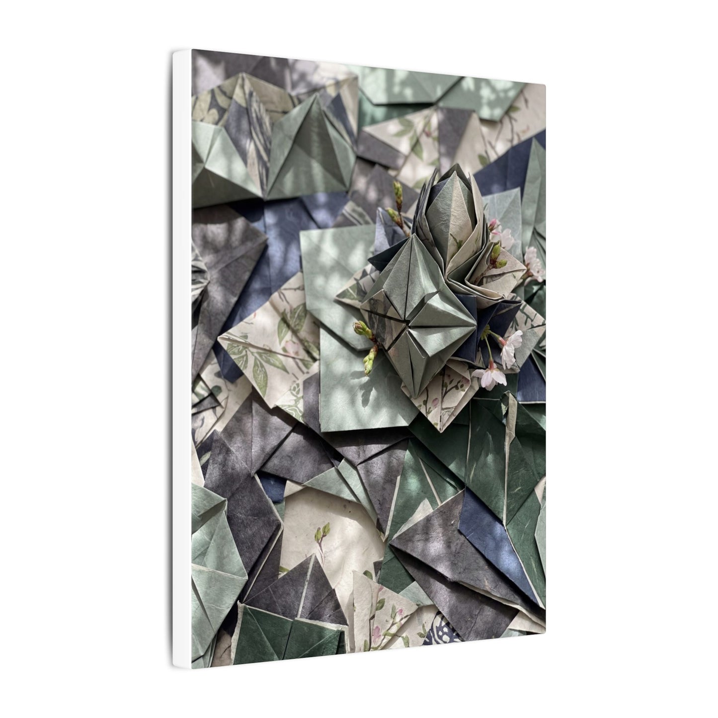 Shibui Paper Fold Canvas Art - Japandi Japanese Pattern