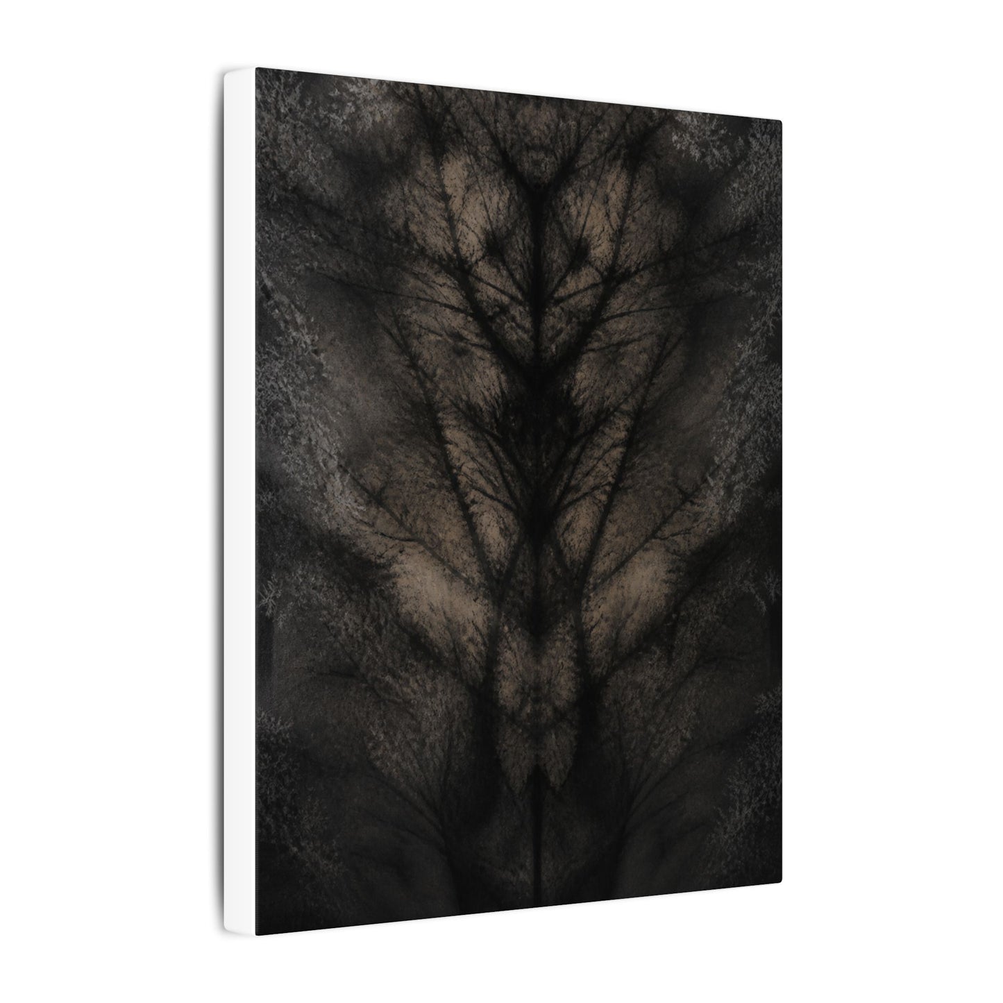 Seijaku Shadow Play Canvas Art - Dark Japandi Charcoal Ink