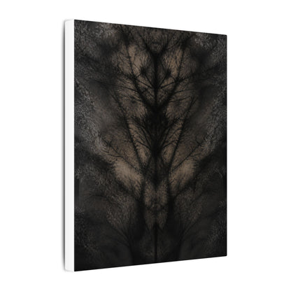 Seijaku Shadow Play Canvas Art - Dark Japandi Charcoal Ink