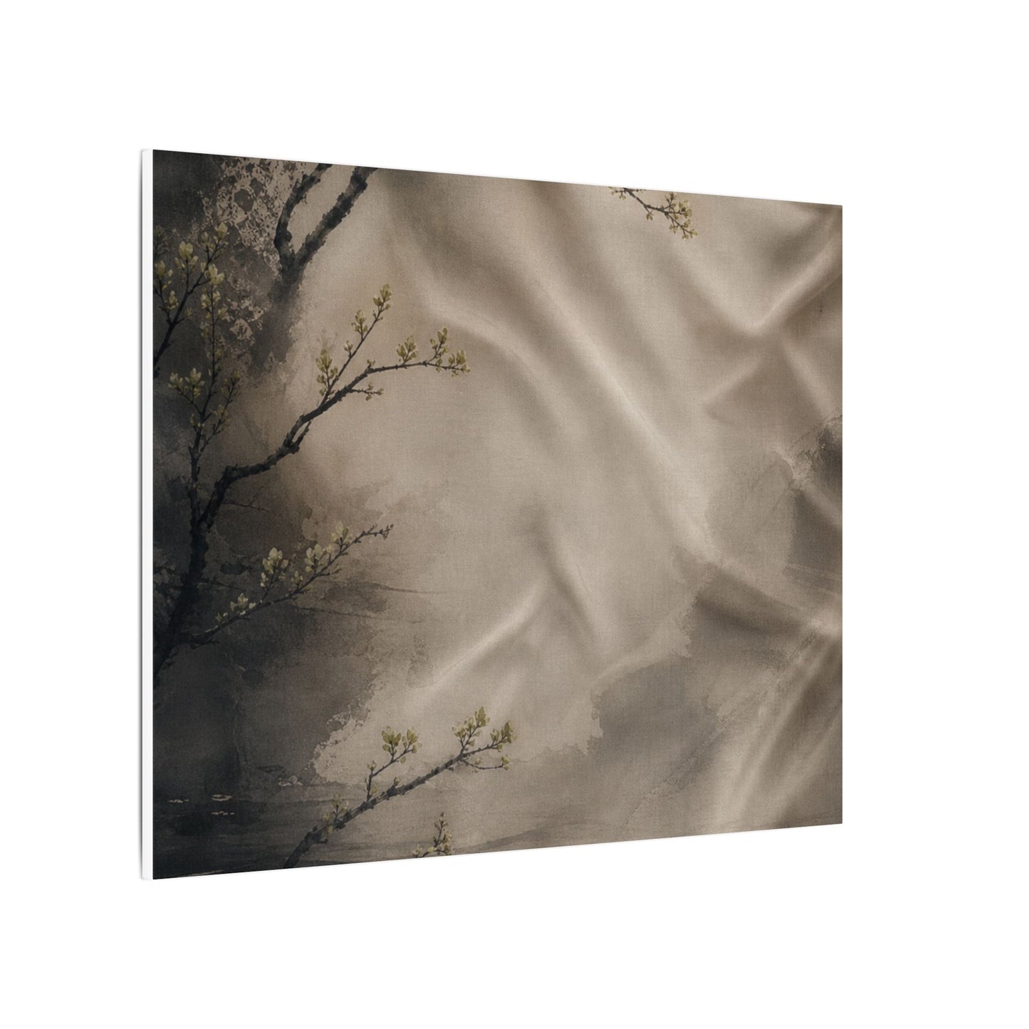 Silk Drape Canvas Art | Spring Japandi Japanese Pattern Art