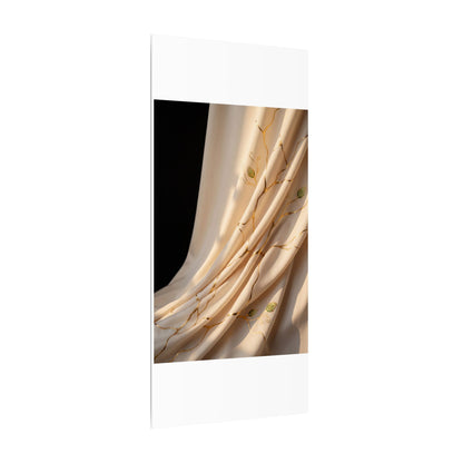 Golden Hour Silk Drape Canvas Art - Kintsugi Fukinsei