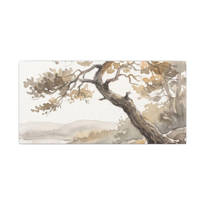 Pine Tree Watercolor Canvas Art | Elegant Japandi Art