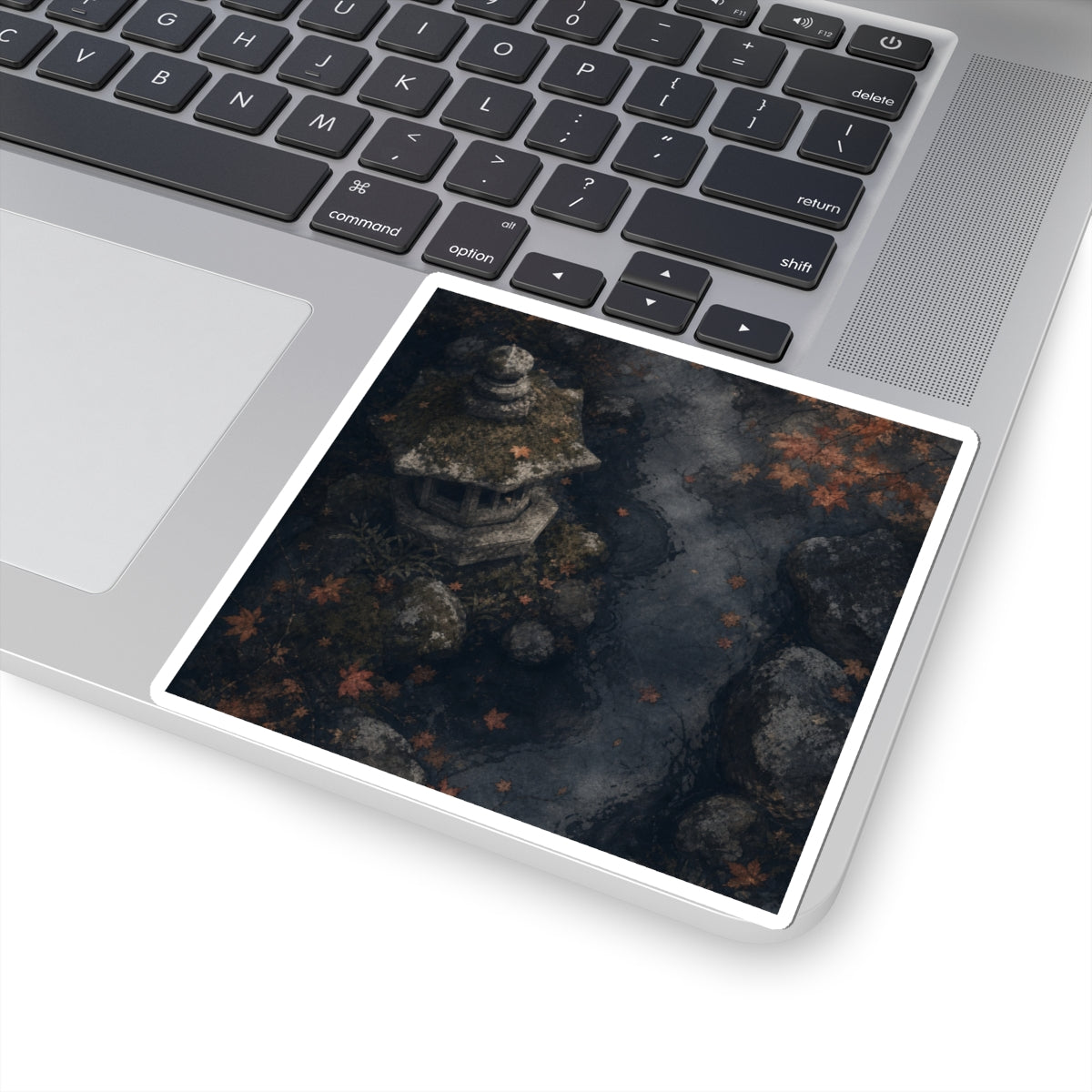 Moonlight Stone Lantern Sticker - Japandi Ma