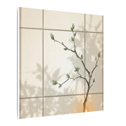 Shoji Screen Spring Canvas Art | Japandi Cozy Design
