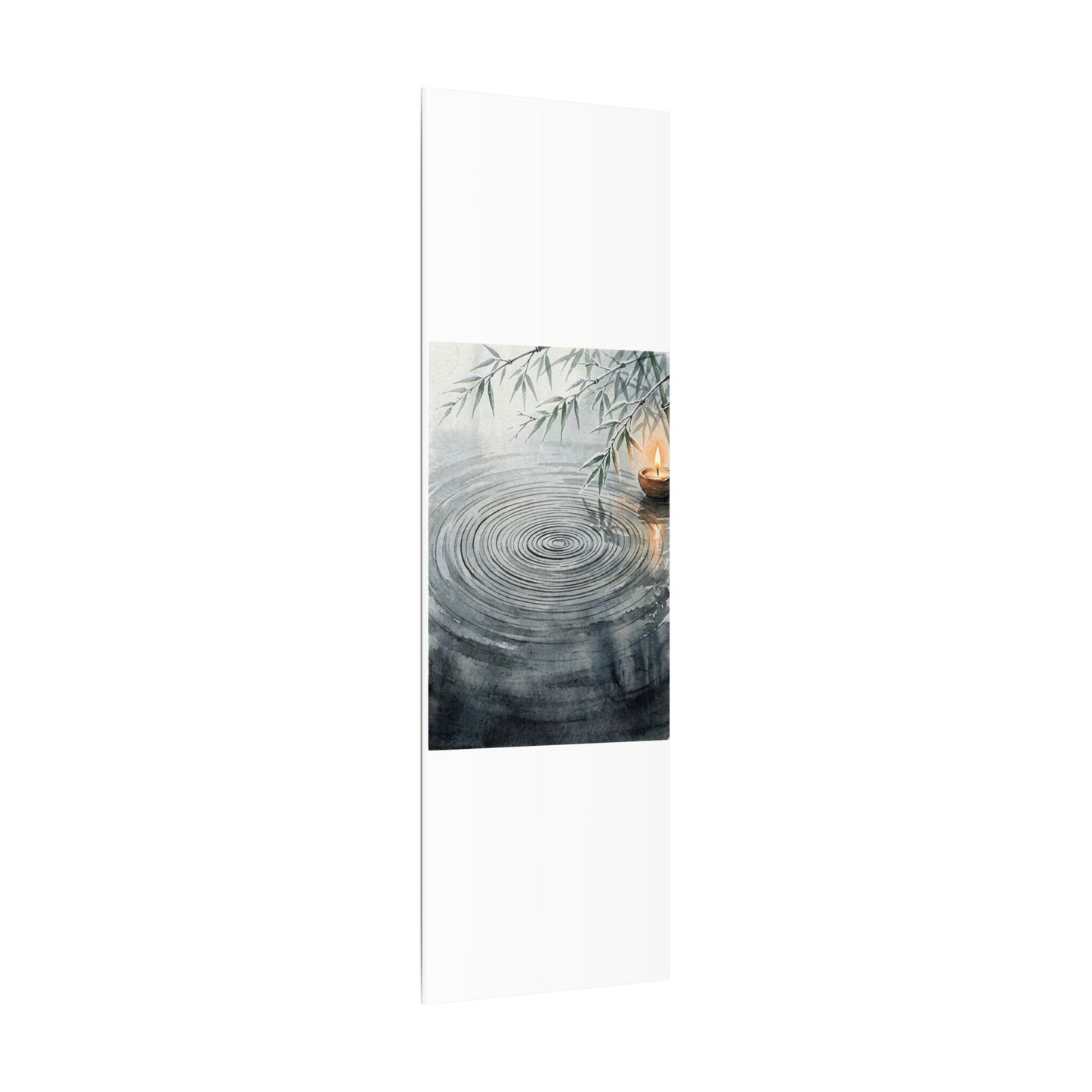 Water Ripple Sumi E Canvas Art | Calm Zen Art