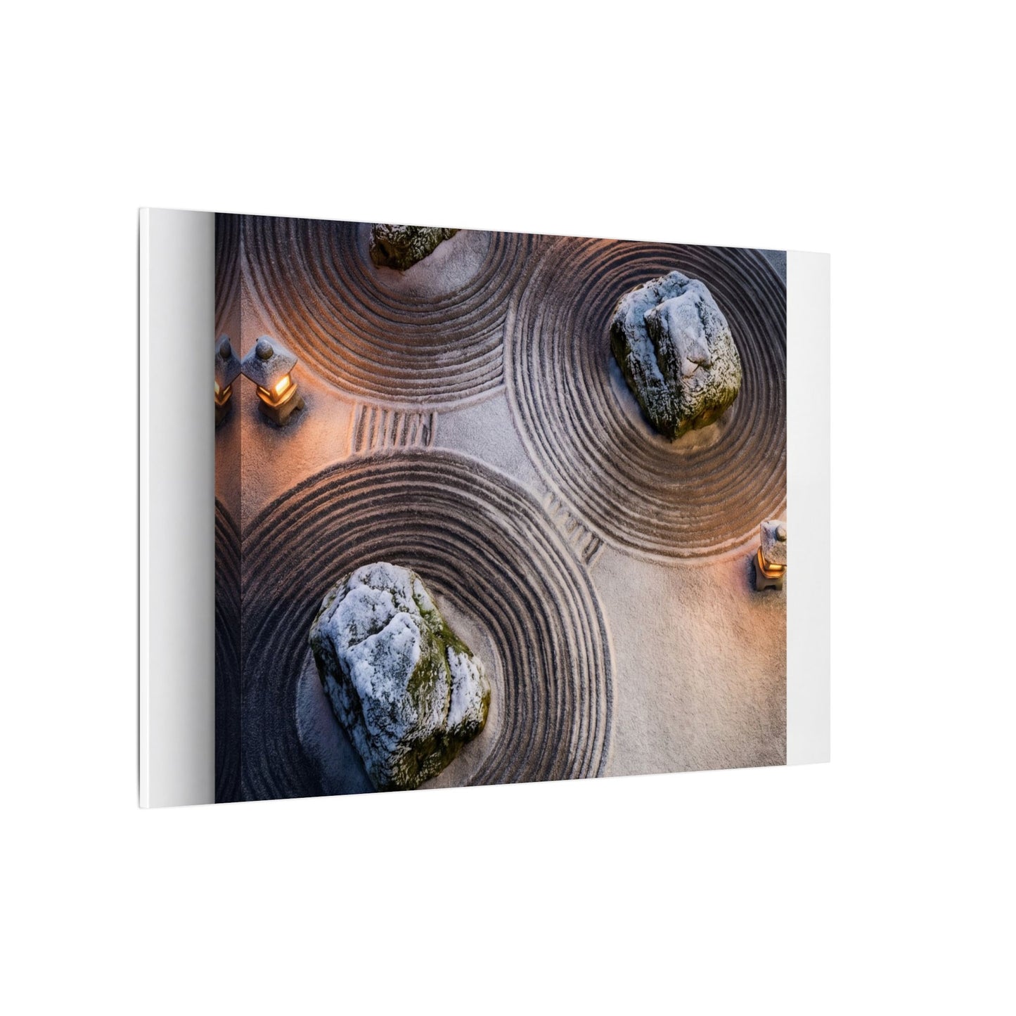 Candlelight Rock Garden Canvas Art - Japandi Ma