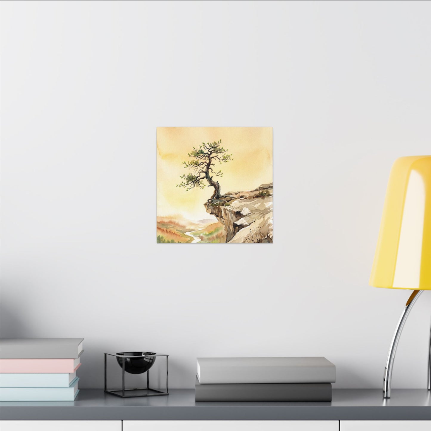 Golden Hour Pine Tree Canvas Art - Japandi Fukinsei