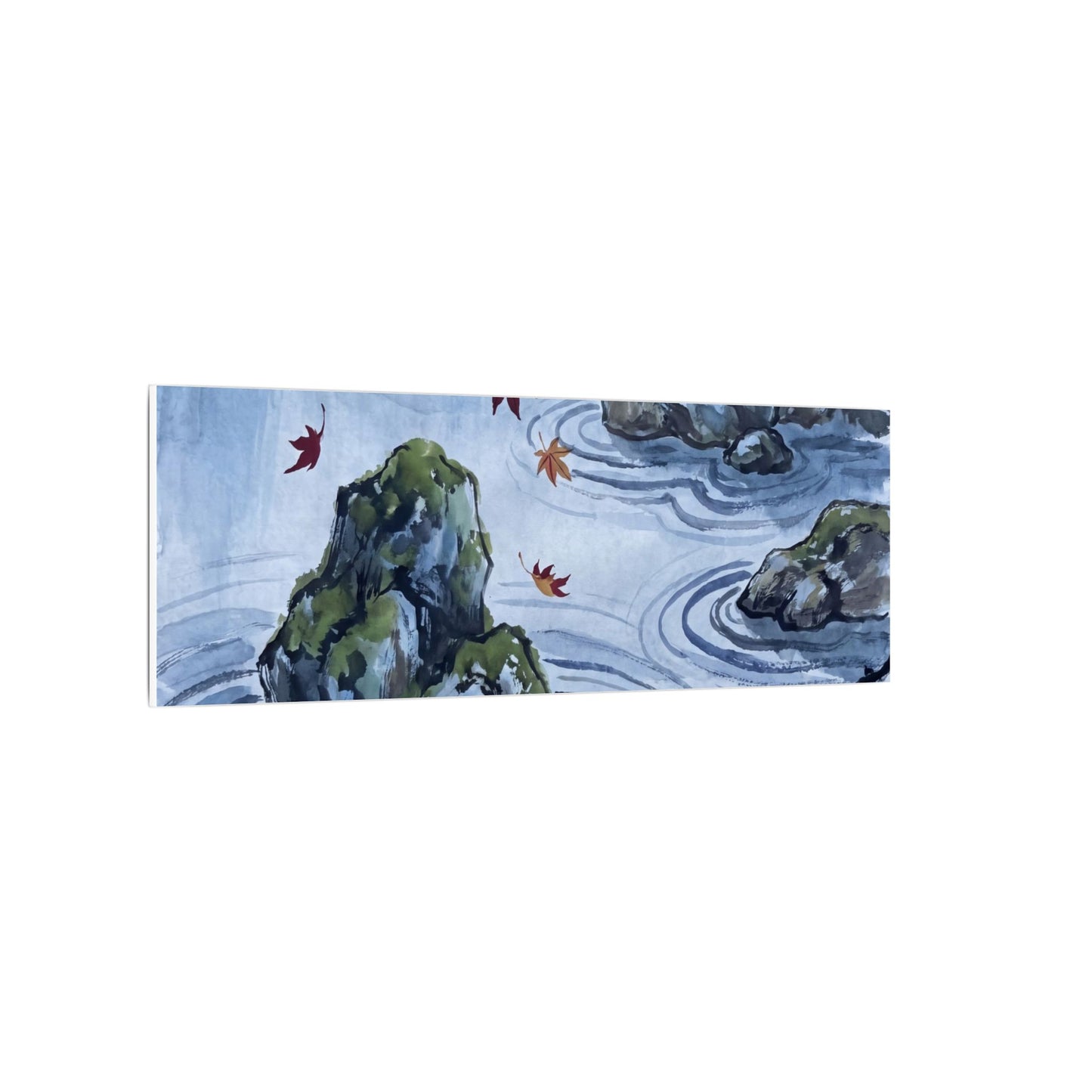 Rock Garden Autumn Canvas Art | Zen Tranquil Design