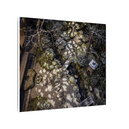 Moonlit Garden Japanese Pattern Canvas Art | Elegant Japandi Art