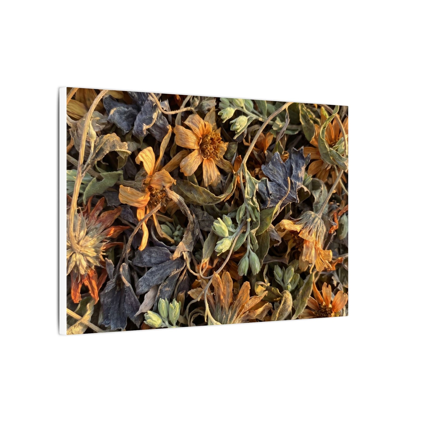 Spring Dried Flowers Japanese Pattern Canvas Art | Warm Decor