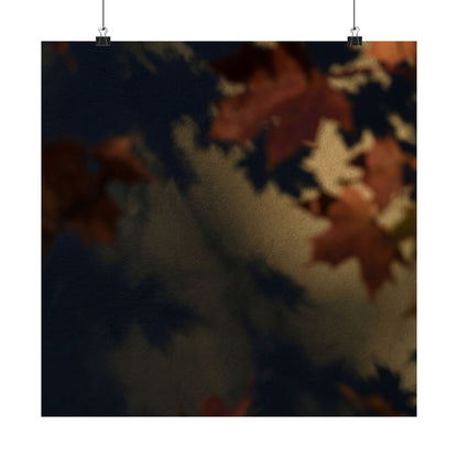 Dark Japandi Shadow Play in Golden Hour | Moody Minimal Wall Art Print