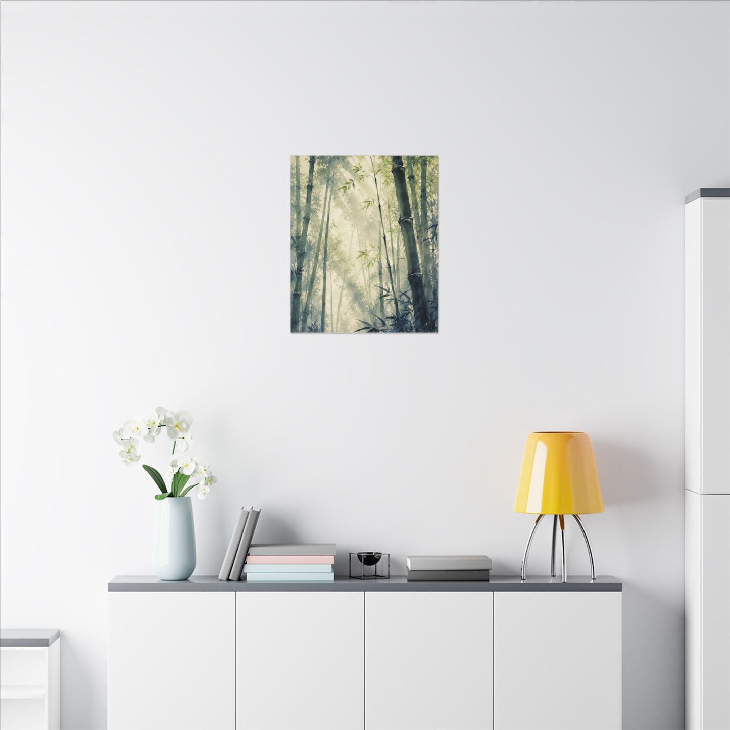 Bamboo Grove Spring Canvas Art | Zen Serene Design