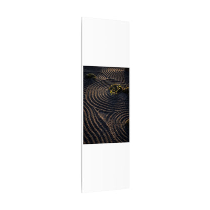 Spring Rock Garden Shadow Zen Canvas Art | Atmospheric Decor