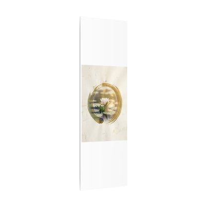 Peaceful Lotus Flower Canvas Art - Enso Zen