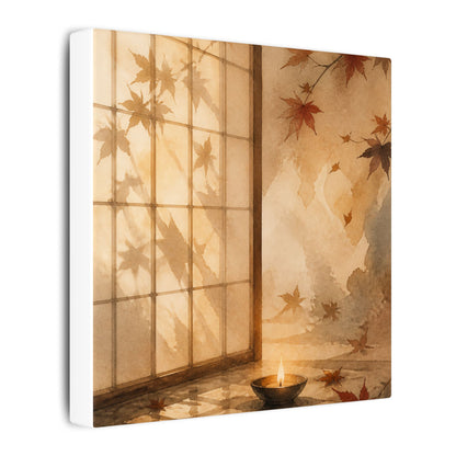Candlelight Shoji Screen Canvas Art - Japandi Ma