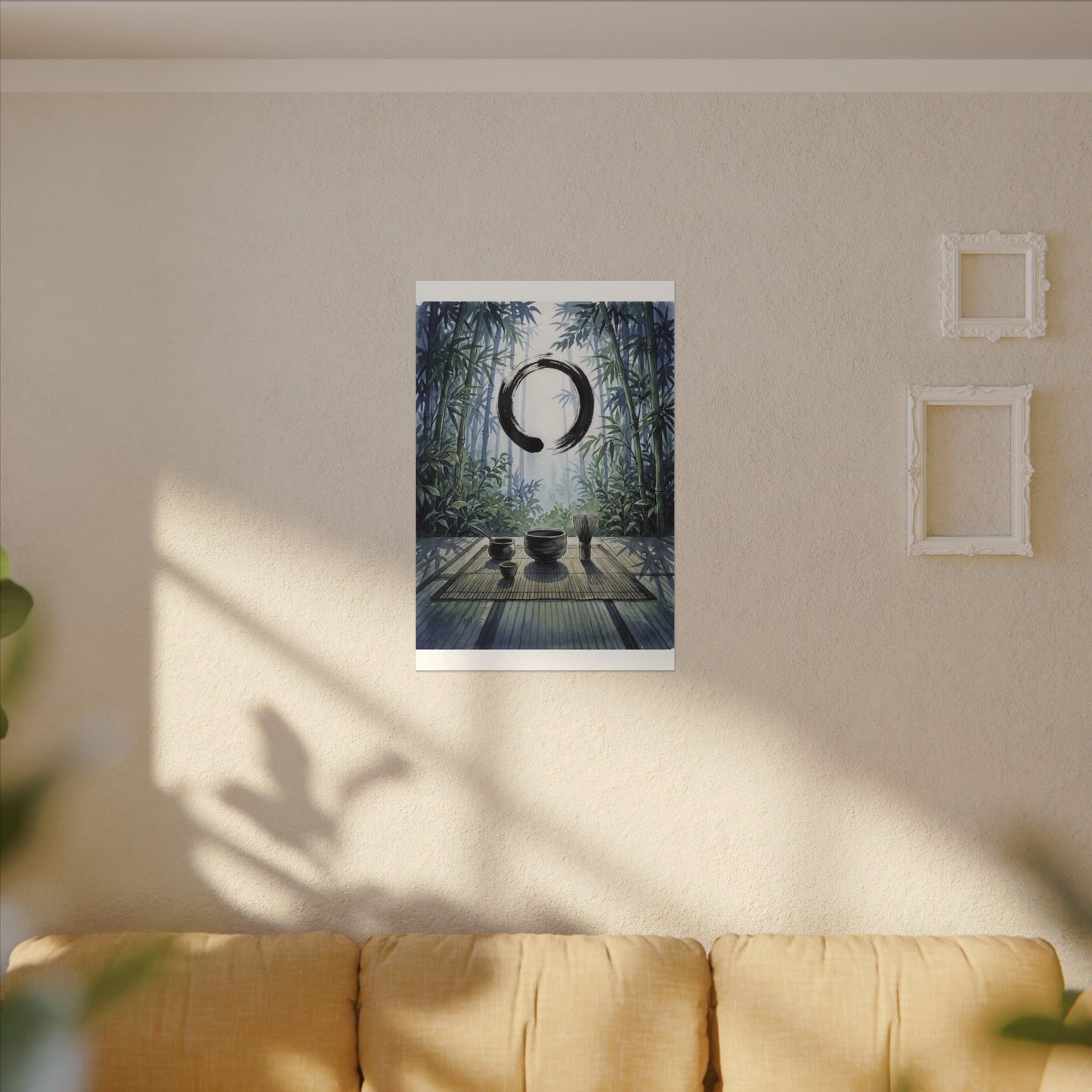 Seijaku Tea Ceremony Canvas Art - Zen Enso