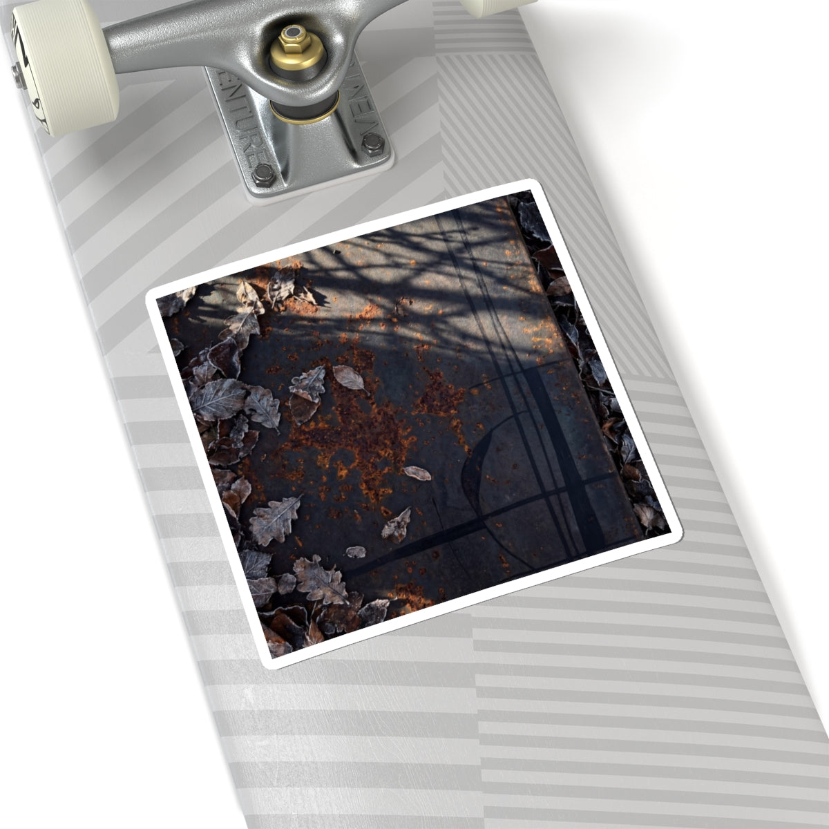 Rust Patina Sticker | Winter Dark Japandi Charcoal Ink Art Art Print
