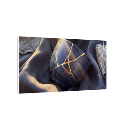 Winter Silk Drape Gold Repair Canvas Art | Artful Decor