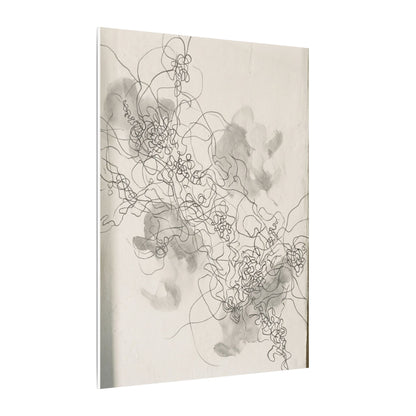 Shadow Play Spring Canvas Art | Dark Japandi Sophisticated Design