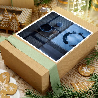 Tea Ceremony Winter Sticker | Zen Calm Design