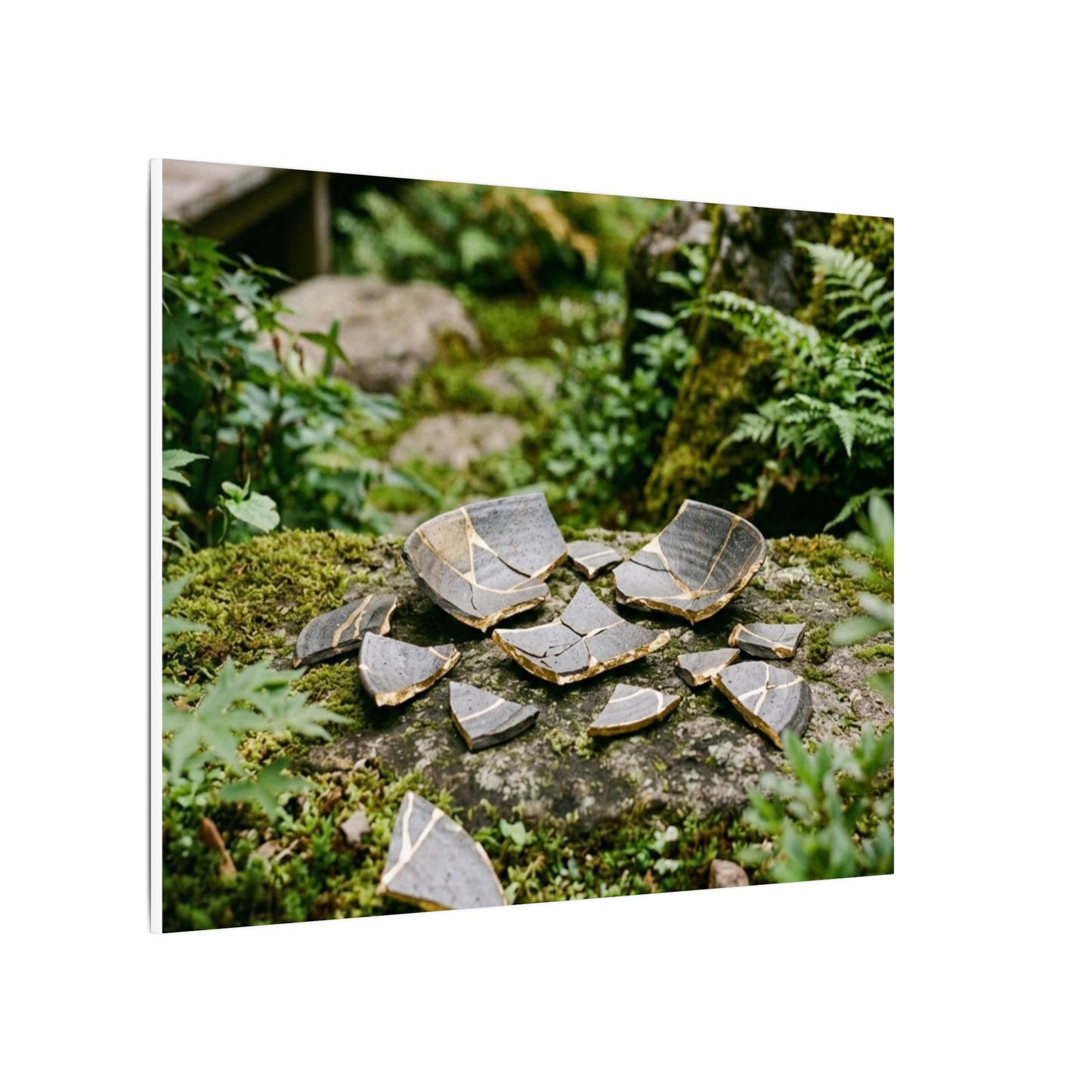 Summer Broken Pottery Gold Repair Canvas Art | Resilient Decor