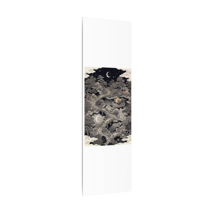 Moonlit Garden Ukiyo E Inspired Canvas Art | Serene Zen Art