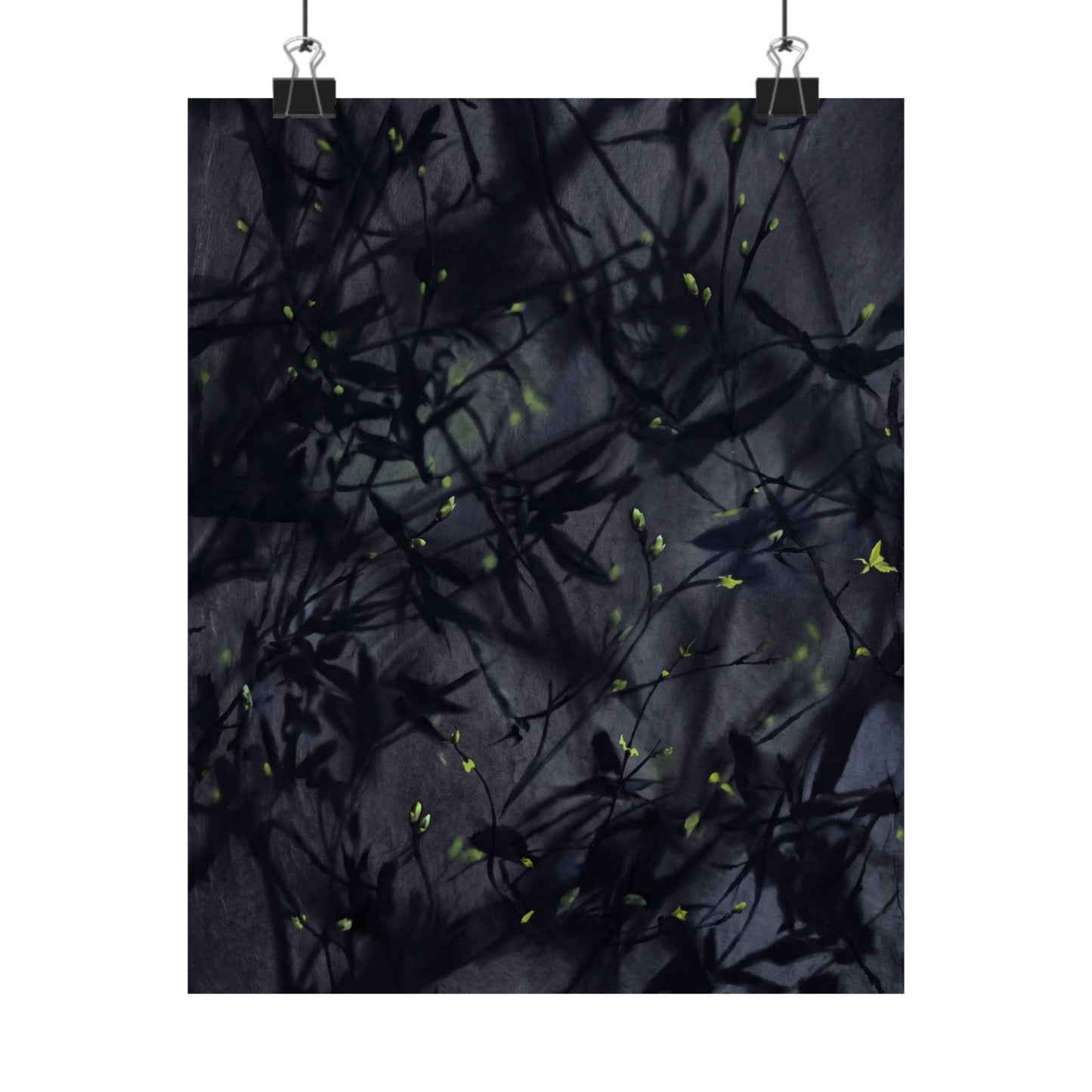 Atmospheric Shadow Play Wall Art Print - Shadow Zen Dark Japandi